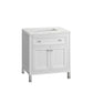 Chicago 30" Single Vanity, Glossy White w/ 3 CM Ethereal Noctis Top