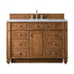 Bristol 48" Single Vanity, Saddle Brown w/ 3 CM Arctic Fall Solid Surface Top