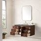 Amberly 48" Single Vanity, Mid-Century Walnut w/ 3 CM Grey Expo Top