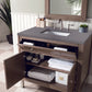 Chicago 36" Single Vanity, Whitewashed Walnut w/ 3 CM Grey Expo Quartz Top