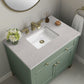 Chicago 36" Single Vanity, Smokey Celadon w/ 3 CM Eternal Serena Top