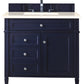 Brittany 36" Single Vanity, Victory Blue w/ 3 CM Eternal Marfil Quartz Top