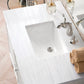 Athens 36" Single Vanity, Glossy White w/ 3 CM Arctic Fall Solid Surface Top