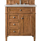 Brittany 30" Single Vanity, Saddle Brown, w/ 3 CM Eternal Serena Quartz Top