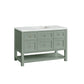 Breckenridge 48" Single Vanity, Smokey Celadon w/ 3 CM Ethereal Noctis Top