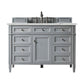 Brittany 48" Single Vanity, Urban Gray w/ 3 CM Ethereal Noctis Quartz Top