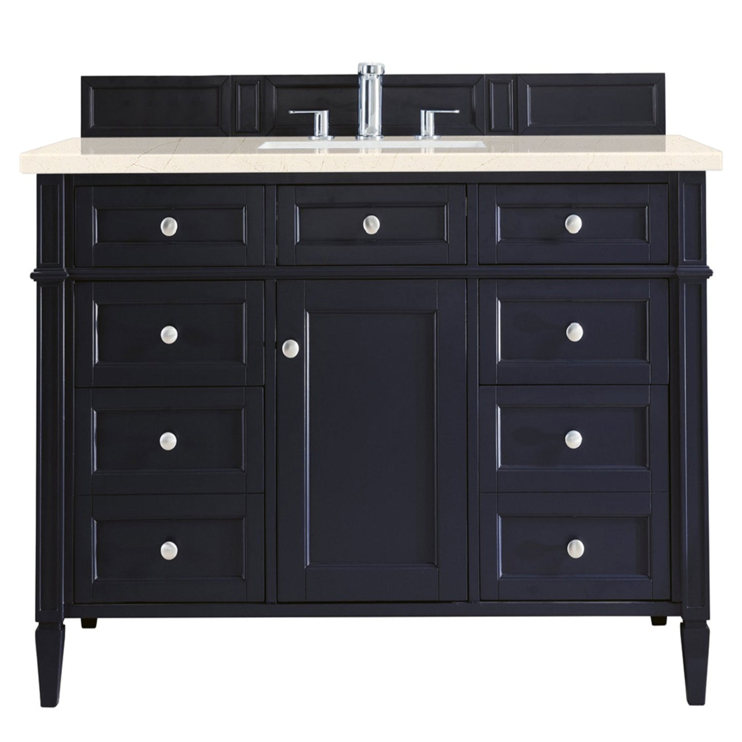 Brittany 48" Single Vanity, Victory Blue w/ 3 CM Eternal Marfil Quartz Top