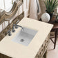 Castilian 36" Single Vanity, Empire Gray w/ 3 CM Eternal Marfil Quartz Top