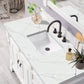 Brookfield 48" Single Vanity, Bright White w/ 3 CM Ethereal Noctis Quartz Top