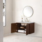 Amberly 36" Single Vanity, Mid-Century Walnut w/ 3 CM Ethereal Noctis Top