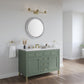 Chicago 48" Single Vanity, Smokey Celadon w/ 3 CM Arctic Fall Top