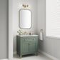 Chicago 30" Single Vanity, Smokey Celadon w/ 3 CM Arctic Fall Top