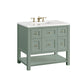 Breckenridge 36" Single Vanity, Smokey Celadon w/ 3 CM Arctic Fall Top