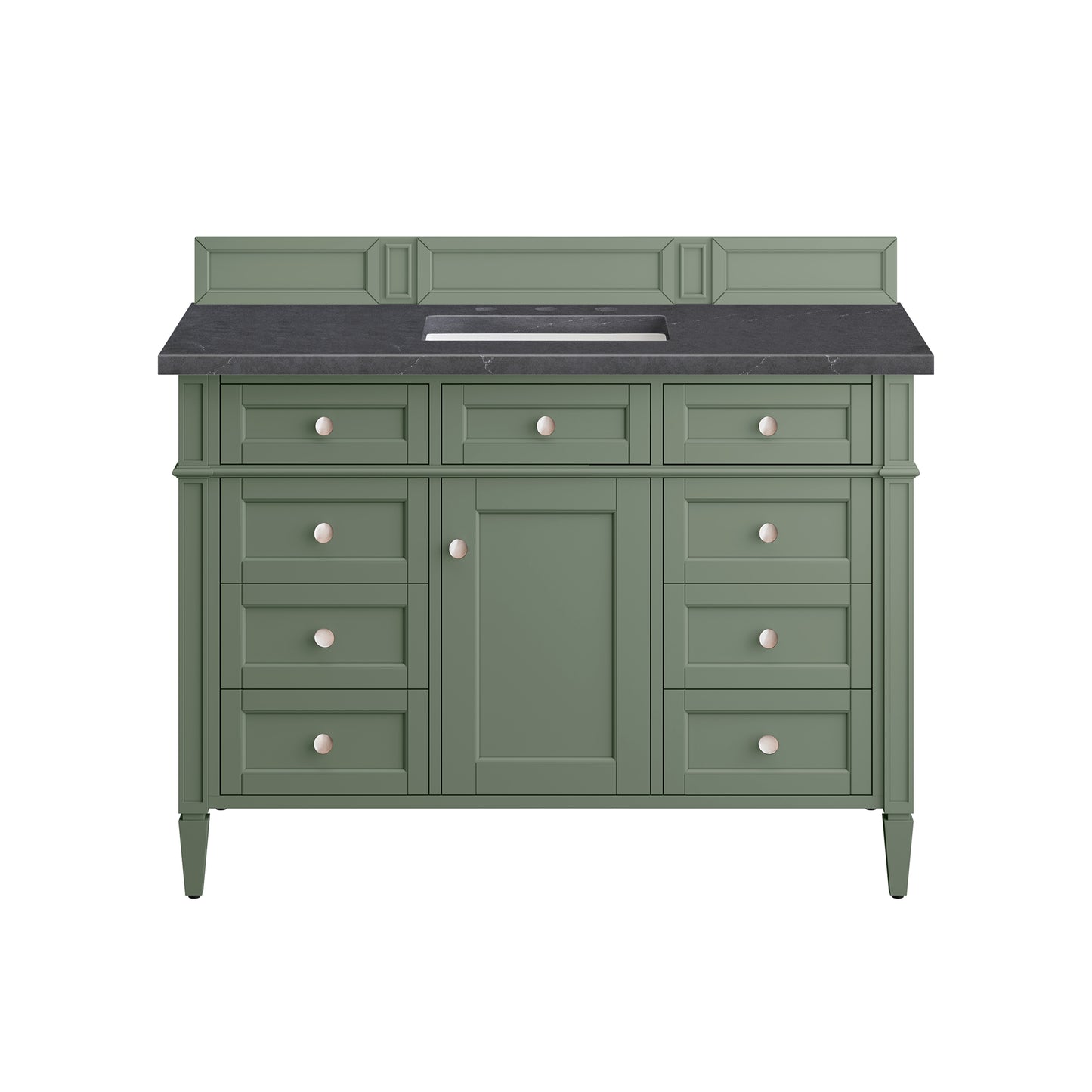 Brittany 48" Single Vanity, Smokey Celadon w/ 3 CM Charcoal Soapstone Top