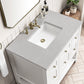 Breckenridge 36" Single Vanity, Bright White w/ 3 CM Eternal Serena Top