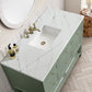 Breckenridge 48" Single Vanity, Smokey Celadon w/ 3 CM Ethereal Noctis Top