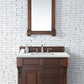 Brookfield 36" Single Vanity, Warm Cherry w/ 3 CM Ethereal Noctis Quartz Top