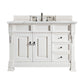 Brookfield 48" Single Vanity, Bright White w/ 3 CM Ethereal Noctis Quartz Top