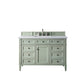 Brittany 48" Single Vanity, Sage Green w/ 3 CM Arctic Fall Solid Surface Top