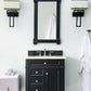 Brittany 30" Single Vanity, Black Onyx, w/ 3 CM Eternal Marfil Quartz Top