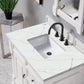 Brookfield 36" Single Vanity, Bright White w/ 3 CM Ethereal Noctis Quartz Top