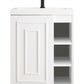 Alicante 24" Single Vanity, Glossy White w/ White Glossy Composite Stone Top