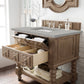 Castilian 36" Single Vanity, Empire Gray w/ 3 CM Eternal Serena Quartz Top