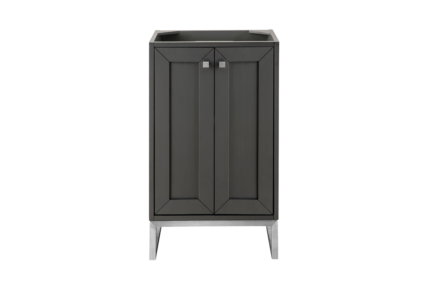 Chianti 20" Single Vanity Cabinet, Mineral Gray, Brushed Nickel