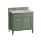 Brittany 36" Single Vanity, Smokey Celadon w/ 3 CM Eternal Serena Top