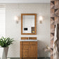 Bristol 30" Single Vanity, Saddle Brown w/ 3 CM Carrara Marble Top