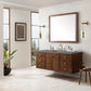 Amberly 60" Single Vanity, Mid-Century Walnut w/ 3 CM Grey Expo Top