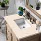 Bristol 36" Single Vanity, Whitewashed Walnut w/ 3 CM Eternal Marfil Quartz Top