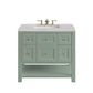 Breckenridge 36" Single Vanity, Smokey Celadon w/ 3 CM Eternal Serena Top