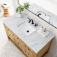 Breckenridge 48" Single Vanity, Light Natural Oak w/ 3 CM Arctic Fall Top