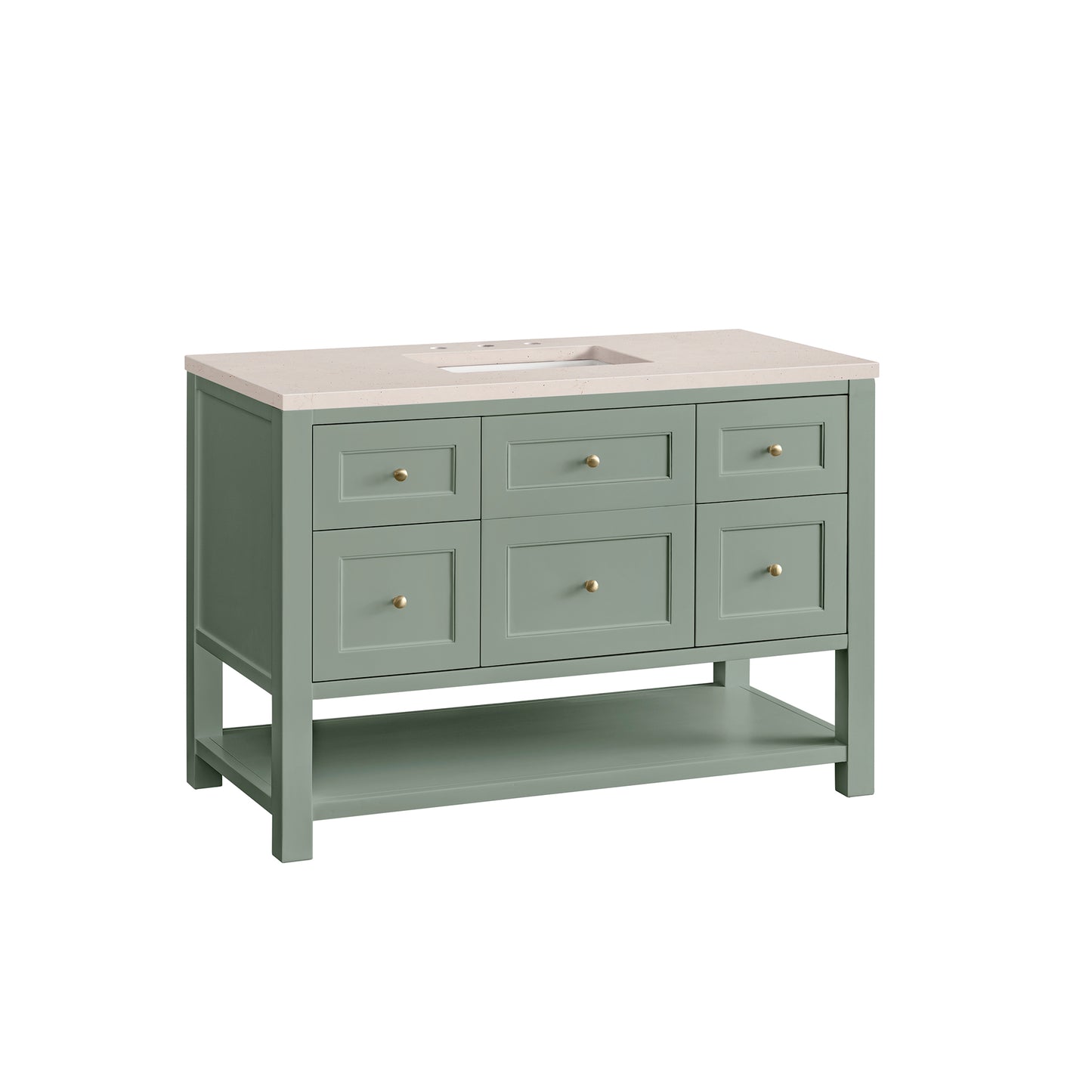 Breckenridge 48" Single Vanity, Smokey Celadon w/ 3 CM Eternal Marfil Top