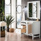 Addison 36" Single Vanity, Glossy White w/ 3 CM Ethereal Noctis Top
