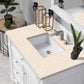 Bristol 36" Single Vanity, Bright White w/ 3 CM Eternal Marfil Quartz Top