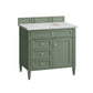 Brittany 36" Single Vanity, Smokey Celadon w/ 3 CM Ethereal Noctis Top