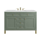 Chicago 48" Single Vanity, Smokey Celadon w/ 3 CM Ethereal Noctis Top