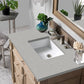 Bristol 36" Single Vanity, Whitewashed Walnut w/ 3 CM Eternal Serena Quartz Top