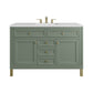 Chicago 48" Single Vanity, Smokey Celadon w/ 3 CM Arctic Fall Top