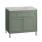 Chicago 36" Single Vanity, Smokey Celadon w/ 3 CM Eternal Serena Top