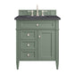 Brittany 30" Single Vanity, Smokey Celadon w/ 3 CM Charcoal Soapstone Top