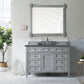 Brittany 48" Single Vanity, Urban Gray w/ 3 CM Charcoal Soapstone Quartz Top