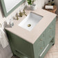 Breckenridge 30" Single Vanity, Smokey Celadon w/ 3 CM Eternal Marfil Top