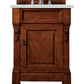 Brookfield 26" Single Vanity, Warm Cherry w/ 3 CM Ethereal Noctis Quartz Top