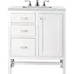 Addison 30" Single Vanity, Glossy White w/ 3 CM Ethereal Noctis Top